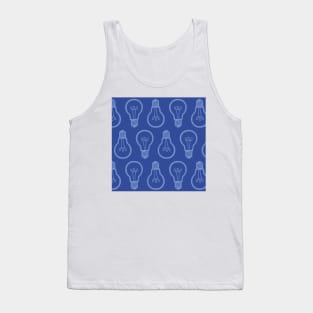 Lightbulb Blue Pattern Tank Top